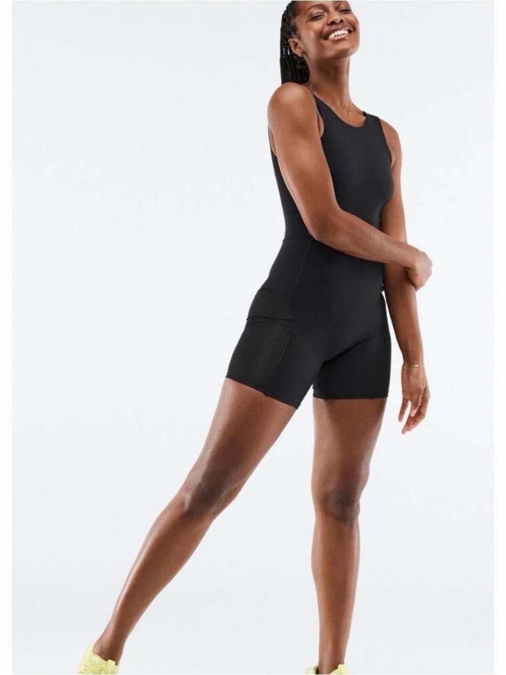 Fabletics XS Black Brianna One Piece Onesie Body Suit - Picture 2 of 10